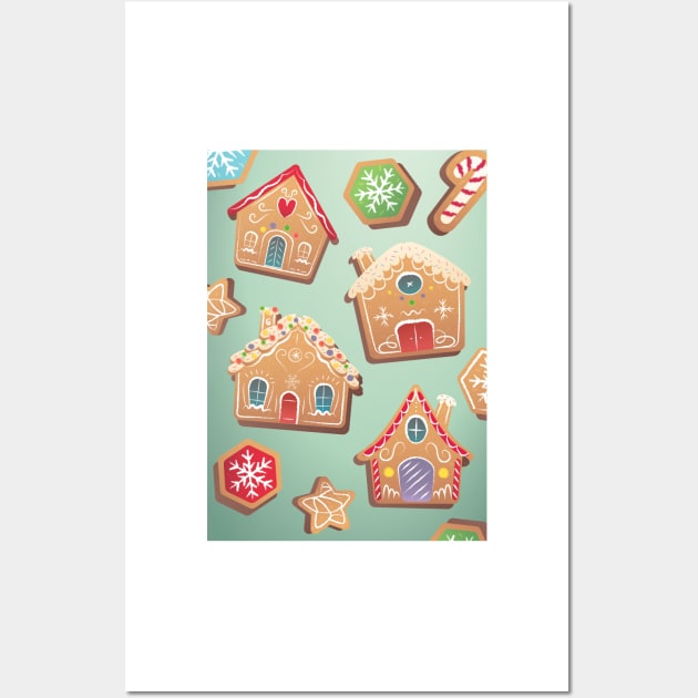 Gingerbread Delight Wall Art by artbyemuu